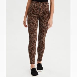 AE Animal Print Curvy Super High-Waisted Jegging